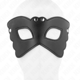 Kink - Schmetterlingsform-Kunstledermaske 20 x 9 cm