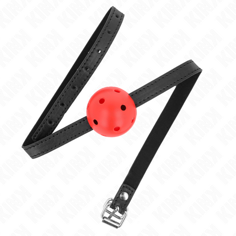Kink - Simplicity Rot Atmungsaktiver 4,5 cm Ballgag 62 x 1,5 cm