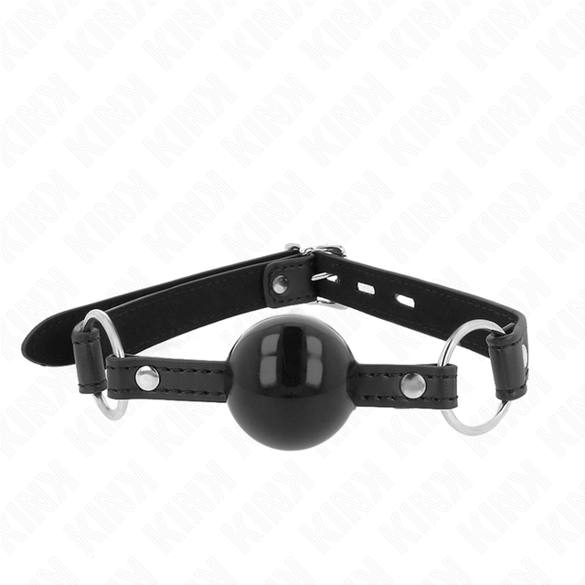 Kink - TPE Ball 4 cm Knebel mit Schwarzem Schloss 60 x 2 cm