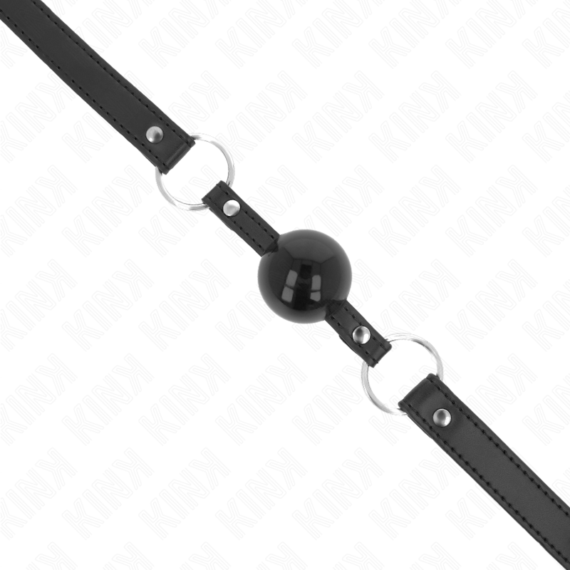 Kink - TPE Ball 4 cm Knebel mit Schwarzem Schloss 60 x 2 cm