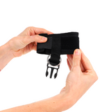 Kink - Neopren Handgelenkfesseln mit Klettverschluss Schwarz Verstellbar 22-34 cm