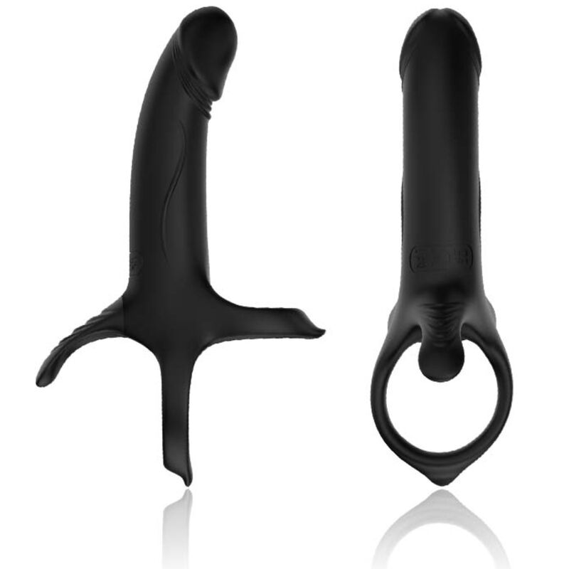 Armony - Dildo mit Ring & Vibrator Schwarz
