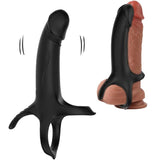 Armony - Dildo mit Ring & Vibrator Schwarz