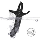 Armony - Dildo mit Ring & Vibrator Schwarz