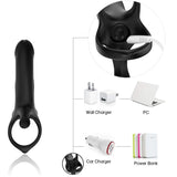 Armony - Dildo mit Ring & Vibrator Schwarz