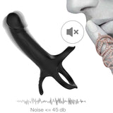 Armony - Dildo mit Ring & Vibrator Schwarz