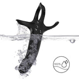 Armony - Dildo mit Ring & Vibrator Schwarz