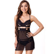 Livco Corsetti Fashion - Maia 20247 Babydoll + Tanga Schwarz S/M