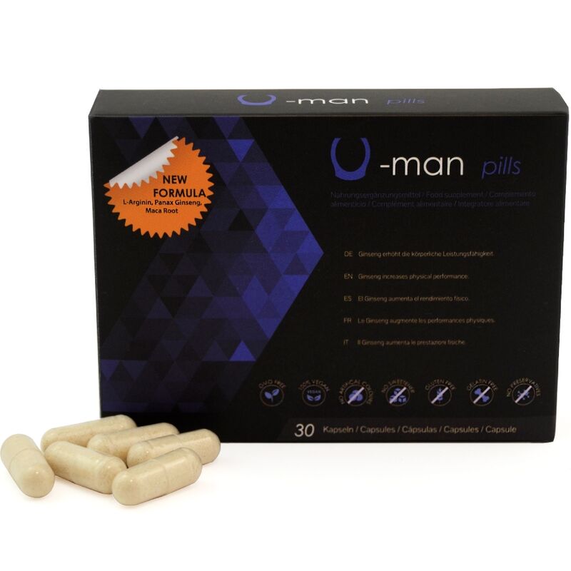 500 Cosmetics - U-Man Verbessert Penisgrösse und Sexuelle Kraft - 30 Kapseln
