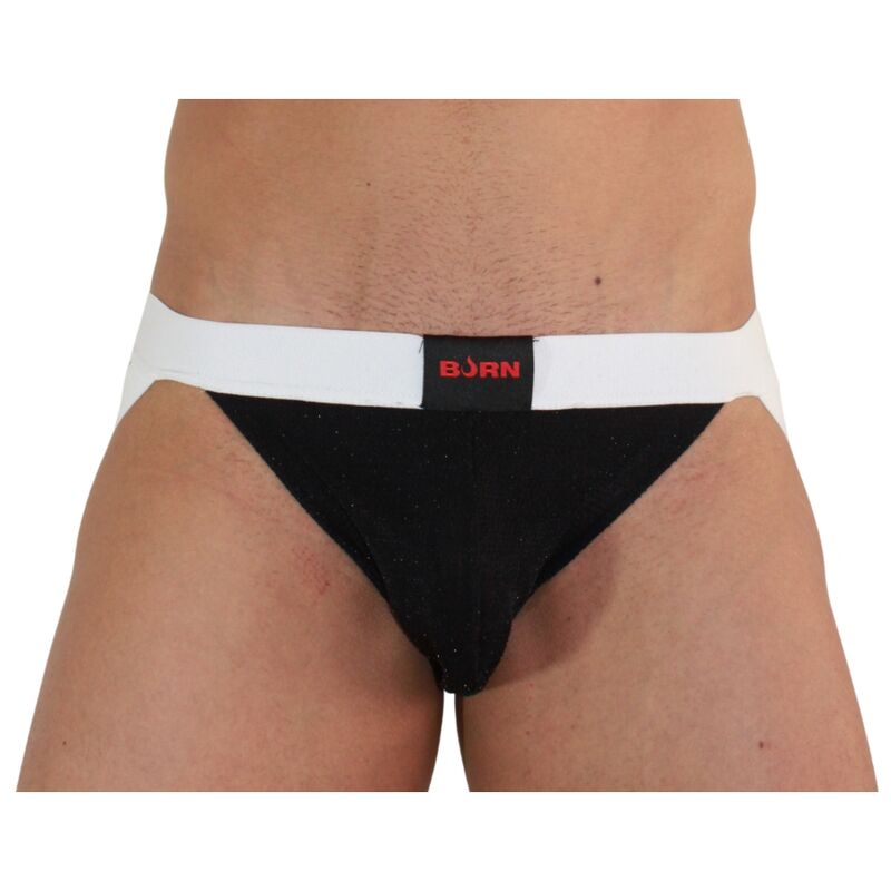 Burn - 004 Jock Glänzend Schwarz / Weiss XL