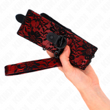 Kink - Spitzenkette mit Gürtel mit Echtledergürtel 105 cm / 44 x 5,5 cm
