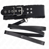 Kink - Halskette mit Gürtel 116 cm mit Schwarzem Lederband Verstellbar 40-48 cm x 6 cm