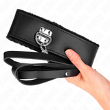 Kink - Halskette mit Gürtel 116 cm mit Schwarzem Lederband Verstellbar 40-48 cm x 6 cm
