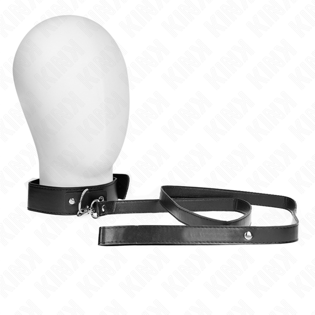 Kink - Halskette mit Gürtel 116 cm Schwarz Gurt Verstellbar 32-50 cm x 8 cm