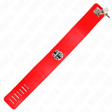 Kink - Halskette mit Gürtel 65 cm mit Breitem Roten Band Verstellbar 33,5-41 cm x 5 cm
