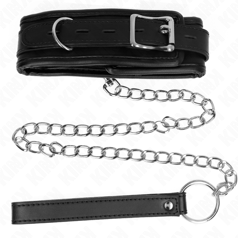 Kink - Basismodell Halsband mit Leine 65 cm Modell 1 53 x 6 cm