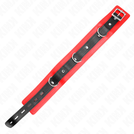 Halsband mit Gürtel mit Riemen Rot.5