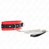 Kink - Halsband mit Gürtel 65 cm mit Riemen Rot 54 x 4,5 cm