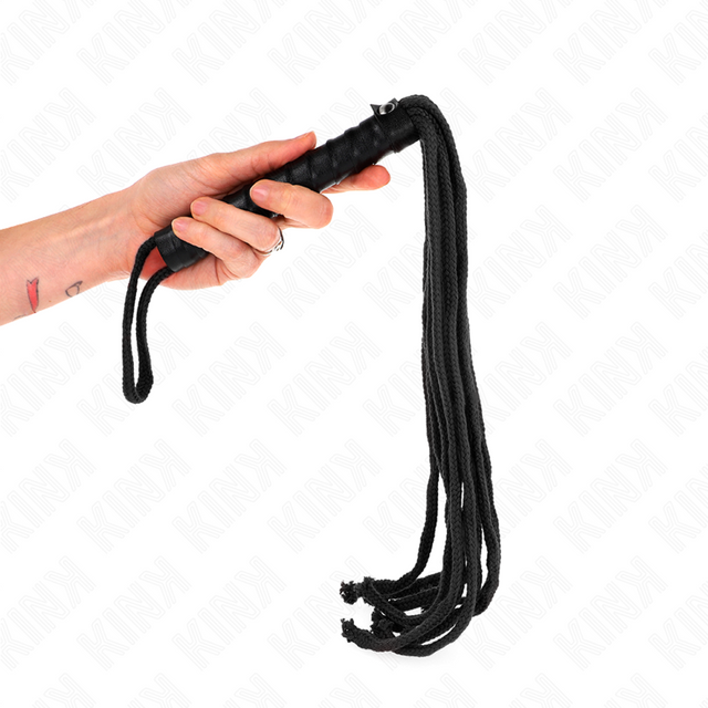Kink - Schwarze Seilpeitsche 56 cm