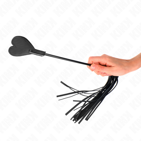 Kink - Range Peitsche mit Herzplatte 35 cm