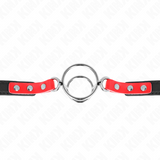 Kink - Knebel mit Mehreren O-Ringen 4 / 4,8 cm Rot 38 x 56 cm
