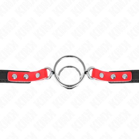 Kink - Knebel mit Mehreren O-Ringen 4 / 4,8 cm Rot 38 x 56 cm