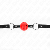 Kink - Hohl, Hart, Roter Ball, 4,5 cm, Gag, Modell 1, 63,5 x 2 cm