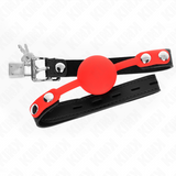 Kink - Silikonball 4 cm Knebel mit Schloss 60 x 2 cm