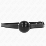 Kink - Schwarzer Einzelner Fester Ball 4 cm Gag 65 x 1,5 cm
