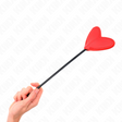 Fetisch-Toy KINK Gerte in Herzform Rot 33 x 10 cm