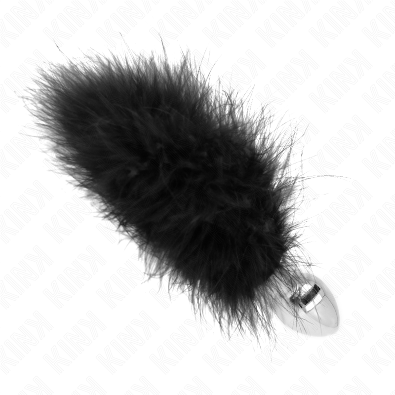 Kink - Edelstahl Anal Plug 11 x 7 cm mit Feder 11 cm