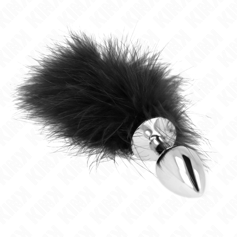 Kink - Edelstahl Anal Plug 11 x 7 cm mit Feder 11 cm