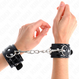Kink - Glänzende Neopren-Handmanschetten Verstellbar 17-24 cm x 4,5 cm