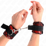 Kink - Scandal Handgelenksfesseln Rot-Schwarz