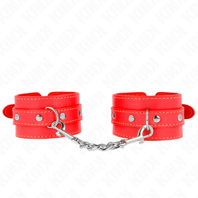 Kink - Dünne Handgelenksfesseln Rot Verstellbar 21-33 cm