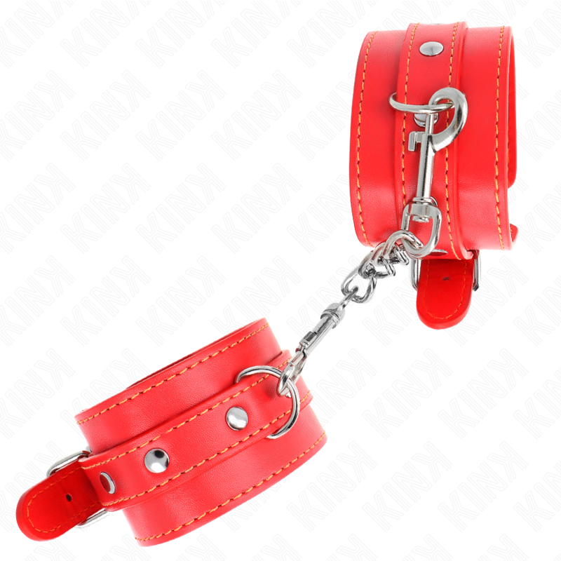 Kink - Dünne Handgelenksfesseln Rot Verstellbar 21-33 cm