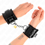 Kink - Leichte Handgelenksfesseln mit Kupferschloss, Verstellbar 17-29 cm x 5,5 cm