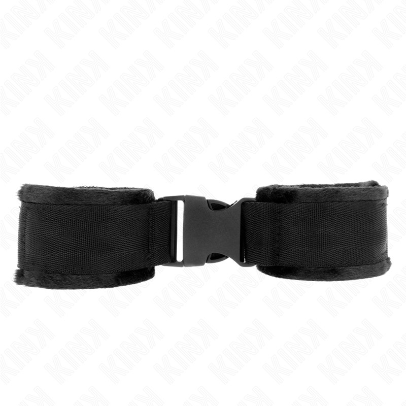 Kink - Nylon Bind-Handfesseln mit Klettverschluss Rot-Schwarz Modell 1 Verstellbar 25-35 cm x 6 cm