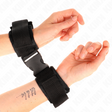 Kink - Nylon Bind-Handfesseln mit Klettverschluss Rot-Schwarz Modell 1 Verstellbar 25-35 cm x 6 cm