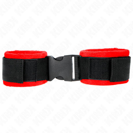 Kink - Nylon Bind Klett-Handfesseln Schwarz Modell 1 Verstellbar 25-35 cm x 6 cm