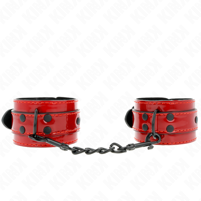 Kink - Dunkelrote Handgelenkmanschetten 23 x 5 cm