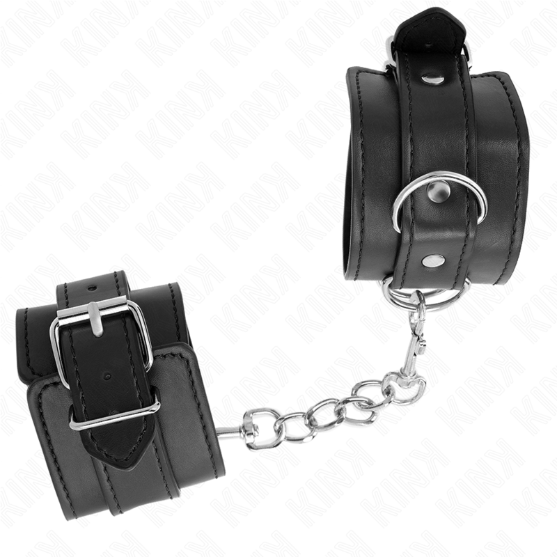 Kink - Einfache Handgelenksfesseln Schwarz Verstellbar 20-23 cm x 5,5 cm