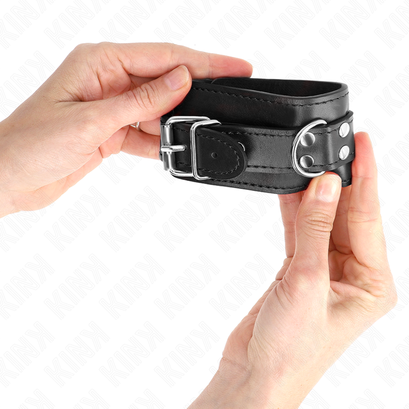 Kink - Einfache Handgelenksfesseln Schwarz Verstellbar 20-23 cm x 5,5 cm