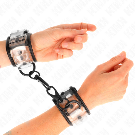 Kink - Transparent Handgelenkmanschetten Verstellbar 18-30 cm x 5,5 cm