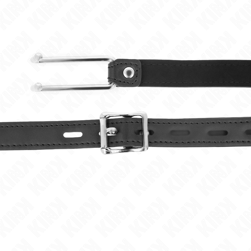 Kink - Metallhakenknebel 11,5 cm mit Kunstlederband Verstellbar 39-58 cm x 2 cm
