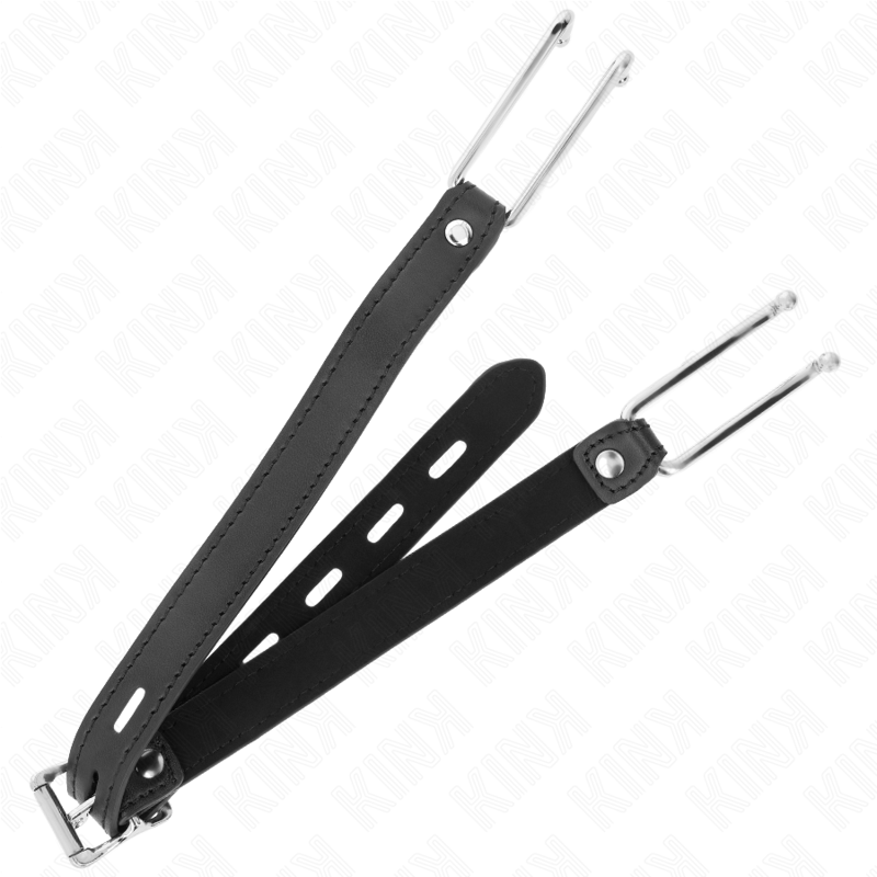 Kink - Metallhakenknebel 11,5 cm mit Kunstlederband Verstellbar 39-58 cm x 2 cm