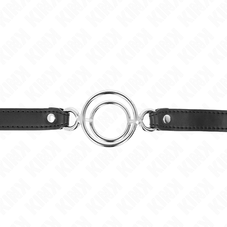 Kink - Knebel mit Mehreren O-Ringen 5 cm Schwarz 63 x 2,5 cm