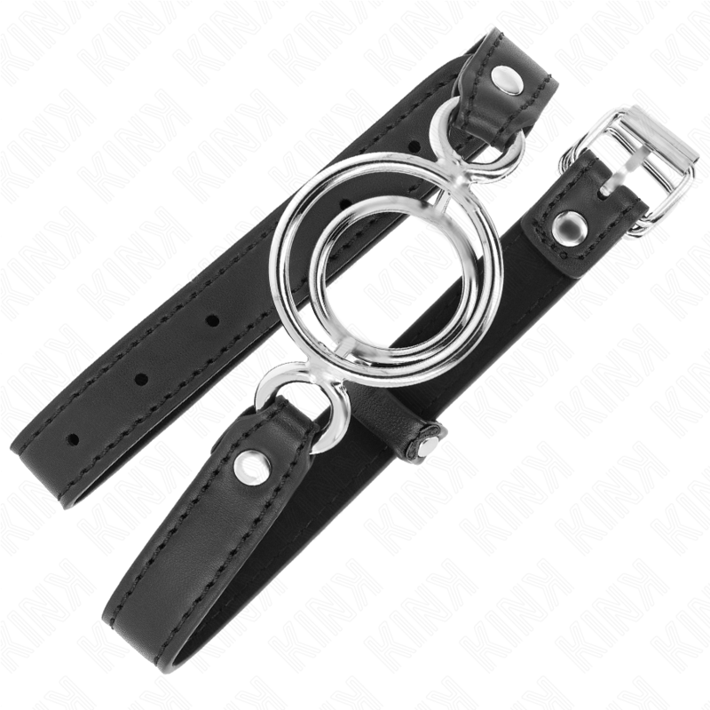 Kink - Knebel mit Mehreren O-Ringen 5 cm Schwarz 63 x 2,5 cm