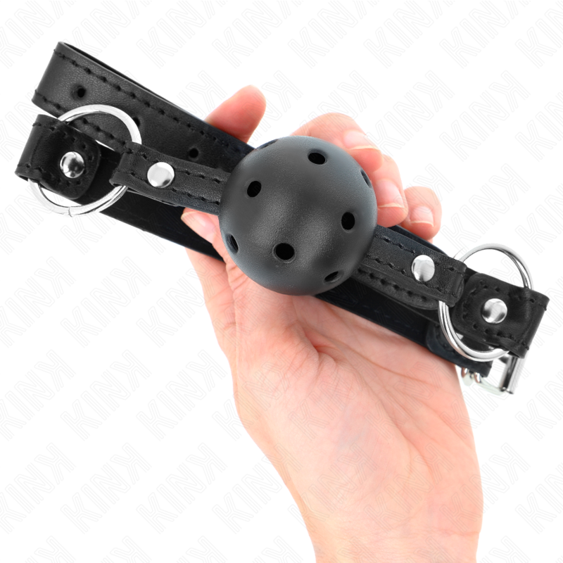 Kink - Hohlharter Schwarzer Ball 4,5 cm Gag Modell 1 63,5 x 2 cm