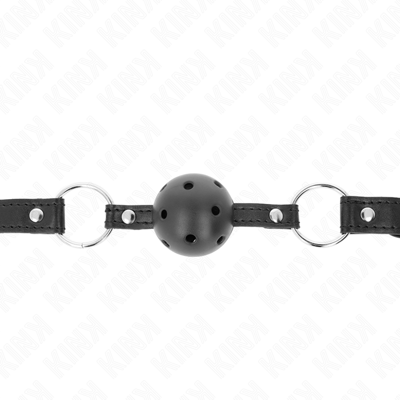 Kink - Hohlharter Schwarzer Ball 4,5 cm Gag Modell 1 63,5 x 2 cm